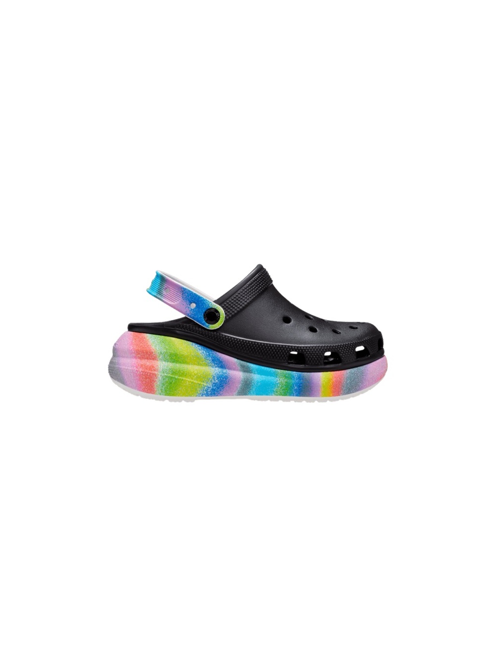 Crocs Classic Crush Spray Dye Platform Clogs Mens Size 11 Rare Tie Dye